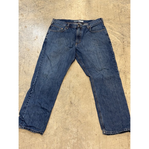 Carhartt Relaxed Fit Jeans Men's 36x30 Blue Denim Work Pants - Picture 1 of 9